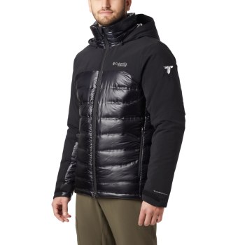 Columbia Muške Jakne - Heatzone 1000 TurboDown II Crne | HWLI-30687